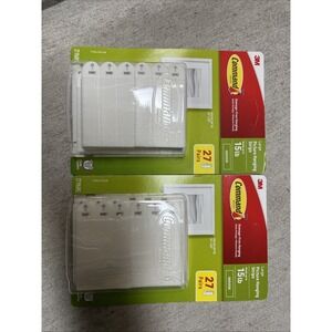 2 Packs, 54 Pairs Total 3M Command Large Picture Hanging Strips, Holds 15lb‎